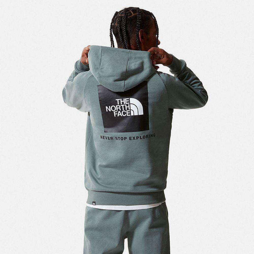 The North Face Raglan Redbox Ανδρικα Φούτερ Hoodie - Πρασινο (TSOV96584)